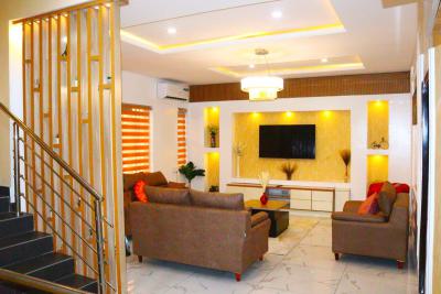 Brand New 3 Bedroom Duplex with 2 Living Rooms Available From Today, in a Well Secured Call to Access Estate, Less Than 15 Mins to Airport, Gbagada Phase 1, Gbagada, Lagos, Terraced Duplex Short Let