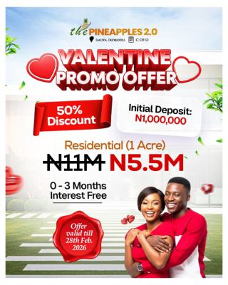 Valentine Promo Offer on on Estate Land, The Pineapple Estate 2.0, Imota, Ikorodu, Lagos, Mixed-use Land for Sale
