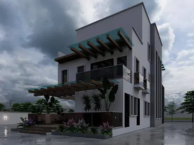 Newly Built 5 Bedroom Fully Detached Duplex with BQ — Yaba, Lagos