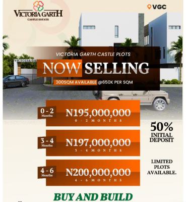 Buy and Build Plots with Government Approval, Victoria Garth Castle Estate Located Inside Main Vgc,, Vgc, Lekki, Lagos, Residential Land for Sale