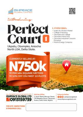 Affordable Plots of Mixed-use Land, Perfect Court Estate Phase One, Ogbomkpa, Aniocha North, Delta, Mixed-use Land for Sale