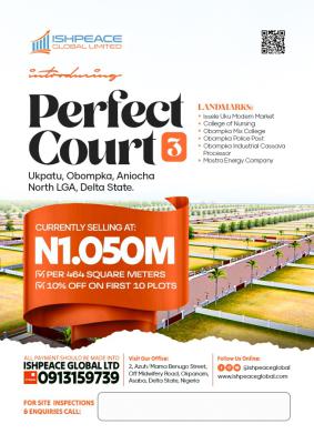 Perfect Court Estate Phase 3, Ogbomkpa, Aniocha North, Delta, Mixed-use Land for Sale