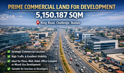 5150.187sqm Pime Commercial Land, Ring Road, Challenge, Ibadan, Oyo, Commercial Land for Sale