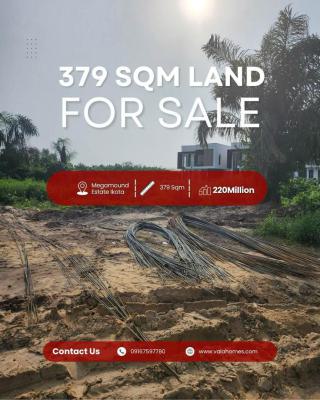 Land Size of 379sqm Size, Megamond Estate, Ikota, Lekki, Lagos, Residential Land for Sale