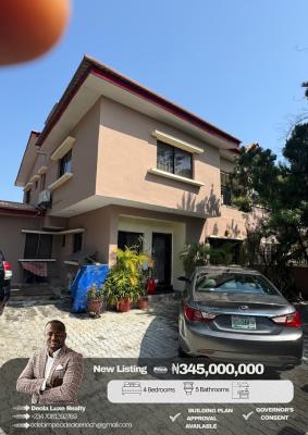 a Well Maintained 4 Bedroom Duplex in a Family Oriented Estate, Femi Okunu Estate, Jakande, Lekki, Lagos, Semi-detached Duplex for Sale