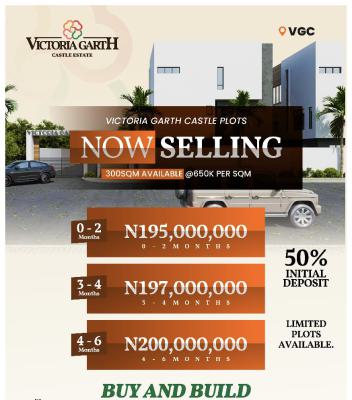 Buy and Build Land, Victoria Garth Castle, Vgc, Lekki, Lagos, Residential Land for Sale