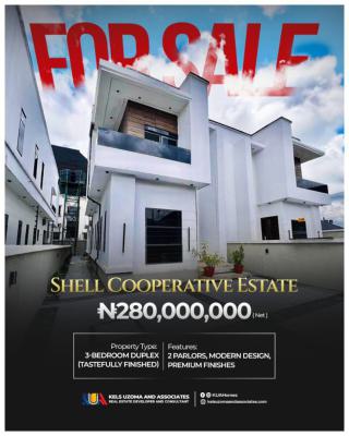 3 Bedroom Duplex, Shell Cooperative Eliozu 📍, Port Harcourt, Rivers, Semi-detached Duplex for Sale