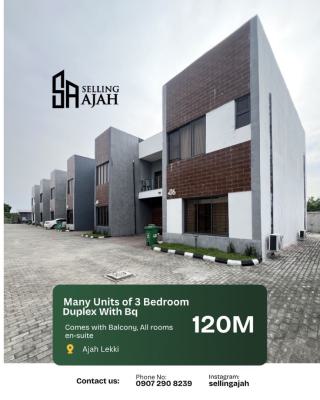 Luxury 3 Bedroom Terrace Duplex, Sangotedo, Ajah, Lagos, House for Sale
