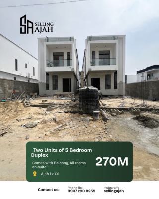 Contemporary 5 Bedroom Terrace Duplex, Lbs, Ajah, Lagos, Terraced Duplex for Sale