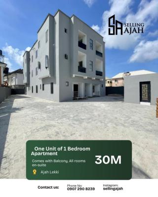 Well Built One Bedroom Apartment, Sangotedo, Ajah, Lagos, Flat / Apartment for Sale