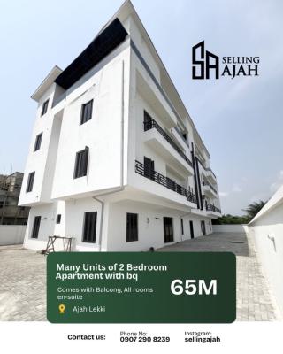 Ultra Spacious Newly Built Luxury Two Bedroom Apartment with Bq, Abijo, Ajah, Lagos, Block of Flats for Sale