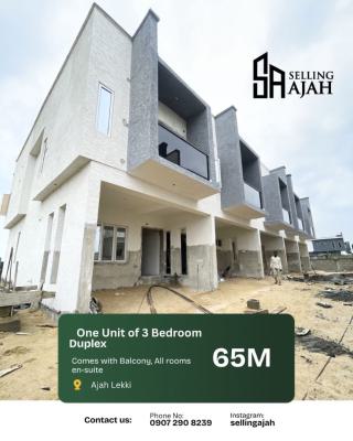 Luxury Spacious Brand New Three Bedroom Terrace Duplex, Ogombo Ajah Lekki, Ajah, Lagos, Terraced Duplex for Sale