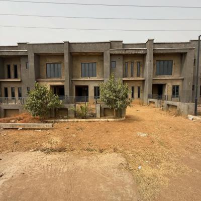 Privately Gated 4 Bedroom Terrace Duplex with Bq (carcass), Lugbe District, Abuja, Terraced Duplex for Sale