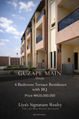 3 Units of 4 Bedroom Terraced Duplexes W/ Bq, Main, Guzape District, Abuja, Terraced Duplex for Sale
