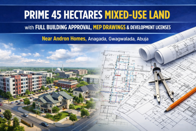 45 Hectares Joint Venture + Full Development Approval, Near Andron Homes, Anagada, Gwagwalada, Abuja, Mixed-use Land Joint Venture