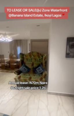 Waterfrontluxury Fully Furnished 3-bedroom Apartment + 1 Bq, Banana Island, Ikoyi, Lagos, Flat / Apartment for Sale