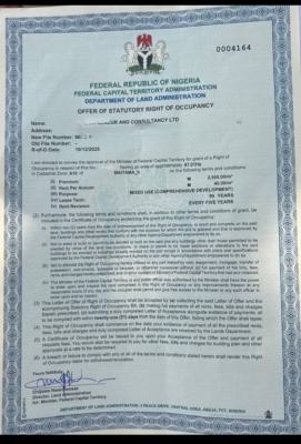 97 Hectares with Cofo, Maitama 2, Maitama District, Abuja, Mixed-use Land for Sale