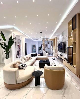 Fully Furnished 4 Bedroom Smart House with 24hrs Light and Bq, Guzape District, Abuja, Semi-detached Duplex for Rent