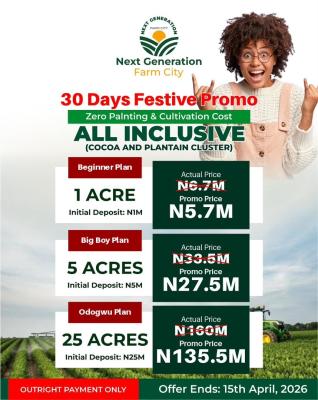 Cocoa and Plantain Farm, Abeokuta Around Crescent University, Odeda, Ogun, Land for Sale