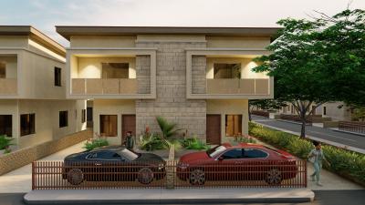 a Contemporary 3 Bedroom Semi Detached Duplex with a Bq (off Plan), Chois Garden Estate Road, Lekki Phase 2, Lekki, Lagos, Semi-detached Duplex for Sale