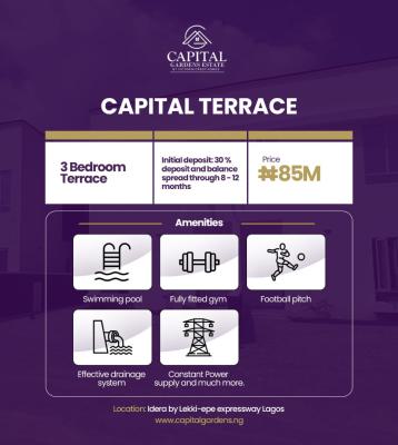 House with C of O, Capital Terraces, Idera, Lekki - Epe Expressway, Ibeju Lekki, Lagos, Terraced Duplex for Sale