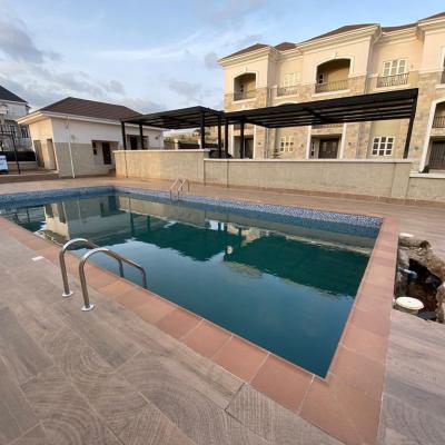 Luxury 4 Bedroom Spacious & Serviced Duplex,bq,pool, Tarred Road, Serene Neighborhood, Guzape District, Abuja, Terraced Duplex for Rent