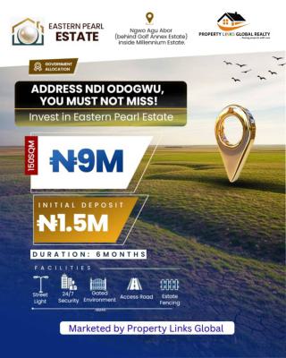 Verified Land with Government Allocation, Eastern Pearl Estate, Ngwo Agu Abor, Behind Golf Annex Estate, Enugu, Enugu, Residential Land for Sale