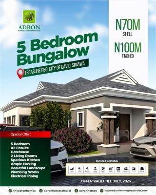 5 Bedroom Bungalow, Treasure Parks and Gardens Estate Phase 2 , City of David,, Simawa, Ogun, Detached Bungalow for Sale