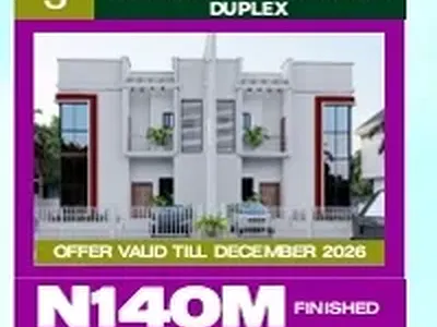 4 Bedroom Semi Detached Duplex — Treasure Parks and Gardens Estate Phase 1, Glass House, Simawa, Ogun