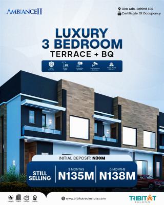 3 Bedroom House with C of O, Sangotedo, Ajah, Lagos, Terraced Duplex for Sale