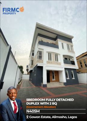 Magnificient 5 Bedroom Fully Detached Duplex + 2 Bq, Egbeda, Alimosho, Lagos, Detached Duplex for Sale