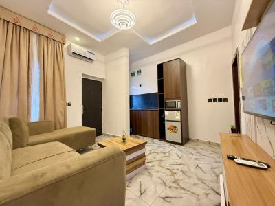 1 Bedroom Luxury Apartment (living Room/bedroom/bathroom/kichennette), 4 Gbemisola Close, Vintage Estate,, Sangotedo, Ajah, Lagos, Mini Flat (room and Parlour) Short Let