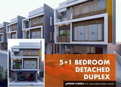 5 +1 Bedroom Detached Duplex + Bq, Ado, Ajah, Lagos, Detached Duplex for Sale