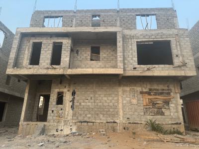 a Well Built 5 Bedroom Carcass Detached Duplex with Bq Available, Guzape Main Abuja, Guzape District, Abuja, Detached Duplex for Sale