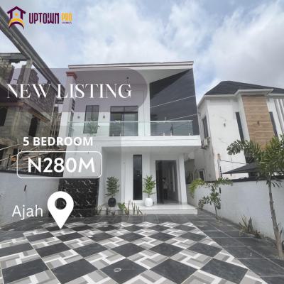 5 Bedroom Fullly Detached Duplex with Bq, Ajah, Lagos, Detached Duplex for Sale