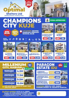 Exquisite and Spacious 550sqm Land Space with Fcda Approved Documents, Kuje, Abuja, Residential Land for Sale