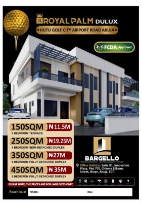Estate Plots, Royal Palm Dulux,hutu Golf City ,airport Road By Centurary City, Lugbe District, Abuja, Residential Land for Sale
