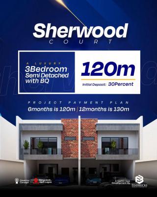 Luxury 3 Bedroom Semi-detached Duplex + Bq., Sherwood Court, Sangotedo, Ajah, Lagos, Semi-detached Duplex for Sale
