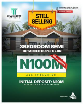 Luxury 3 Bedroom Duplex with C of O, Zylus Court Extension, Inside Richland Garden, Along Lekki Epe Express, Bogije, Ibeju Lekki, Lagos, House for Sale