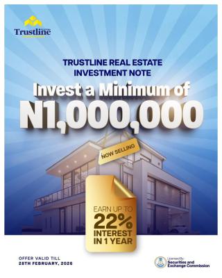 Invest and Earn 22% Roi in 1year, Trustline Real Estate Investment Note (trein), Epe, Lagos, Land for Sale