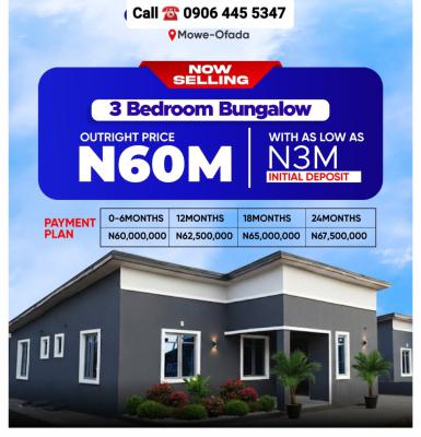 3 Bedroom Detached Bungalows in Mowe/ofada I, 3 Bedroom Detached Bungalows, Mowe Ofada, Ogun, Detached Bungalow for Sale