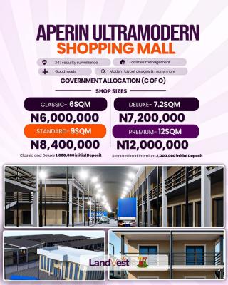 Units of Ultra Modern Shopping Complex in Ibadan, Aperin Ultramodern Shopping Mall, Ibadan, Oyo, Shop for Sale