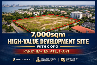 7,000sqm High-value Development Site with C of O, Parkview, Ikoyi, Lagos, Mixed-use Land for Sale