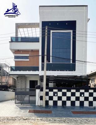 Luxury 5 Bedroom Fully Detached with Rooftop Terrace Duplex with Bq, Secure Estate at Chevron Drive, Lekki, Lagos, Detached Duplex for Sale