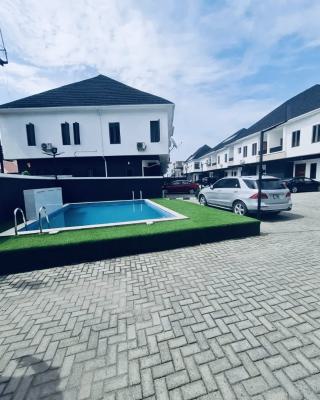 Very Spacious 4 Bedrooms Fully Detached Duplex with Bq and Pool, Eleganza/by Chevron Lekki 2nd Toll Gate, Lekki Phase 2, Lekki, Lagos, Detached Duplex for Rent