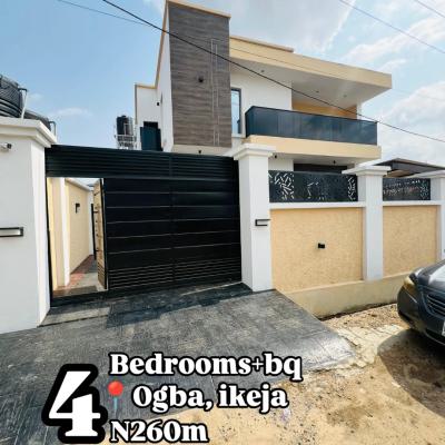 Stunning 4 Bedroom Detached Duplex with Bq in a Serene Location.  Feat, Ogba, Ikeja, Lagos, House for Sale