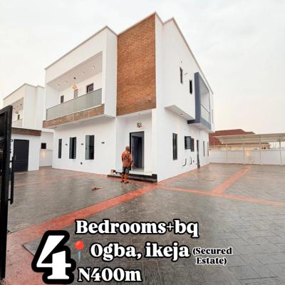 Newly Built 4 Bedroom Fully Detached Duplex with Bq  Ogba Lagos 40, Ogba, Ikeja, Lagos, House for Sale