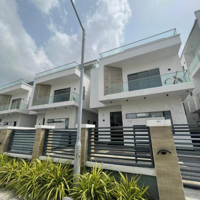 Contemporary 5 Bedroom Fully Detached Duplex with Bq and Home Cinema, Osapa, Lekki, Lagos, Detached Duplex for Sale