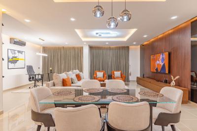 Brand New Luxury 3 Bedroom Apartment, 9th Floor, Girald Road, Ikoyi, Lagos, Flat / Apartment Short Let