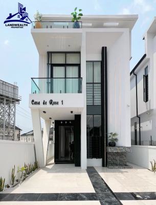 Contemporary 5 Bedroom Fully Detached with Pool Duplex with Bq, Secure Estate at Ikota Lekki, Ikota, Lekki, Lagos, Detached Duplex for Sale